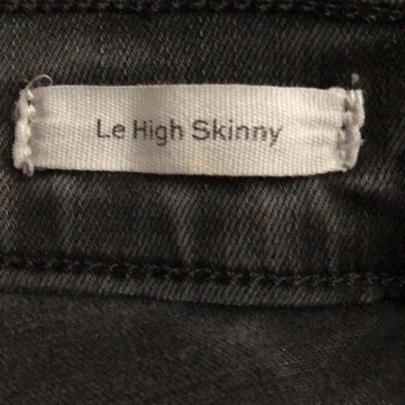 Frame Denim Le High Skinny Petal Hem in Harrington wash Gray Sz 26 - Picture 8 of 11